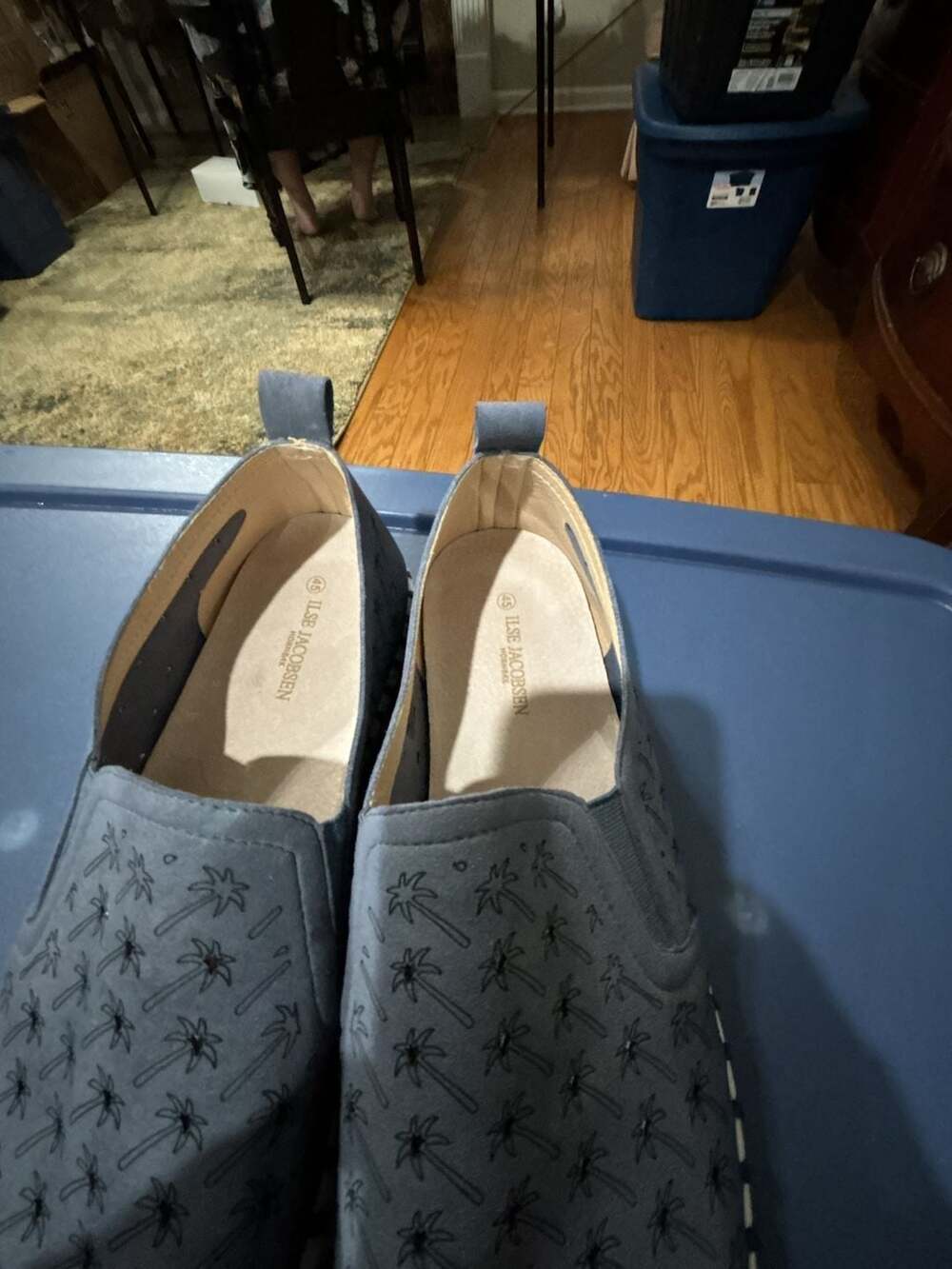 Ilse Jacobsen Women's Palm Tree Slip-On Espadrille Shoes Size 45
